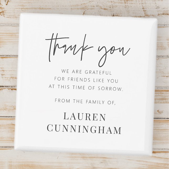 Memorial Modern Simple Minimalist Chic Tack Magnet (Skapare uppladdad)