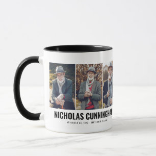 Memorial Modern Three Photo Mugg