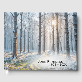 Memorial Morgon Sunshine i Frosty Forest Gästböcker