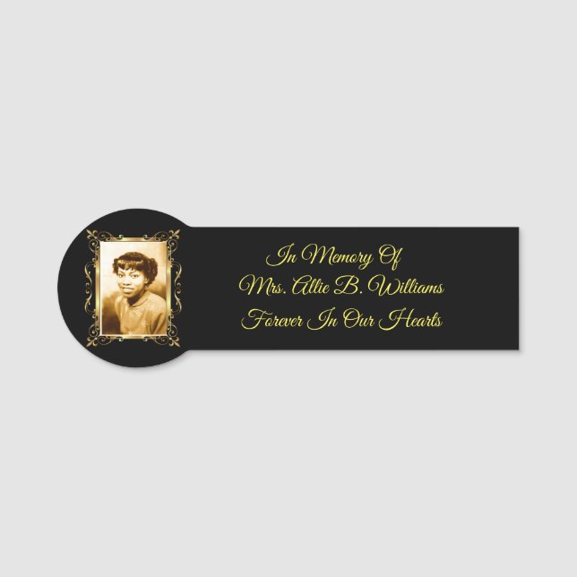 Memorial Namnbricka (Framsida)