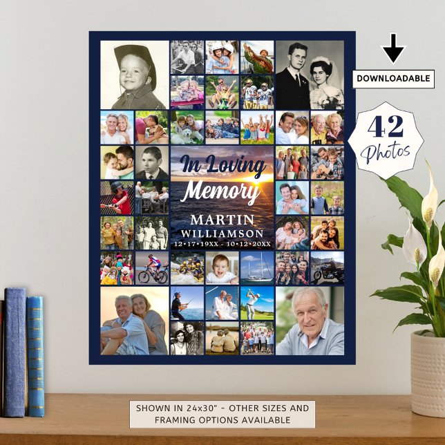 Memorial Ocean Sunset 42 foton i Loving Memory Poster (Skapare uppladdad)