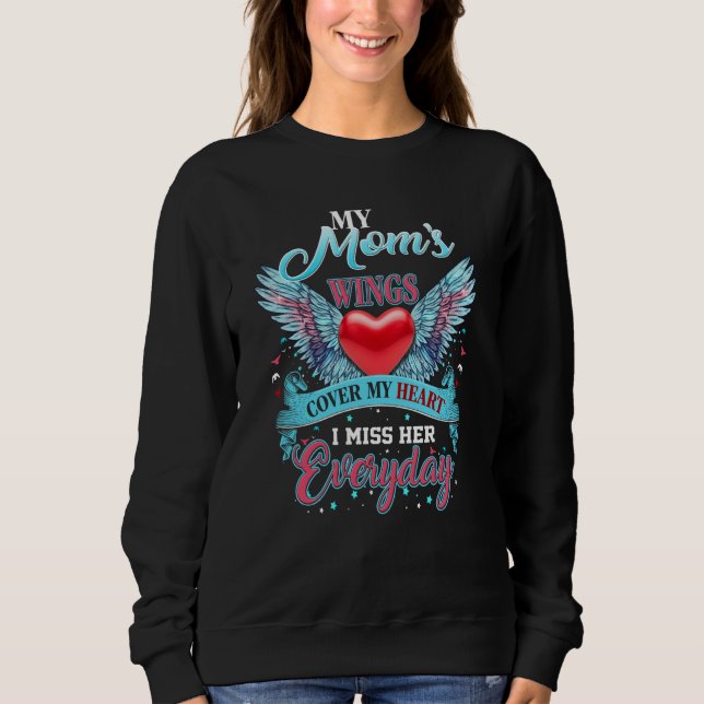 Memorial Of My Mom Lives In Heaven For Daughter So T Shirt (Framsida)