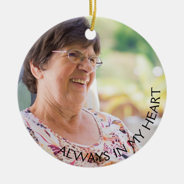 Memorial Ornament med kardinal och Dikt (Framsidan)