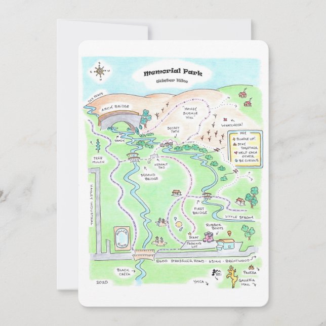 Memorial Park Julkort (Framsida)