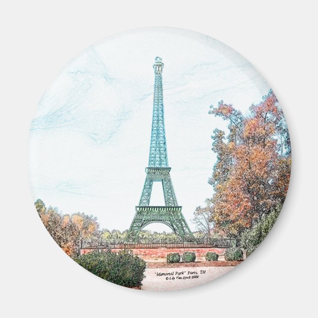 Memorial Park Paris, TN Magnet (Framsidan)