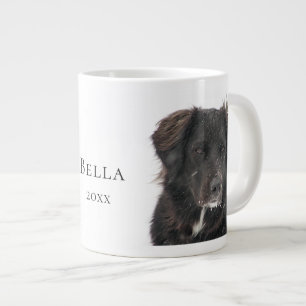 Memorial Pet Hund Photo Namn År Jumbo Mugg