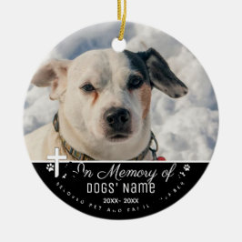 Memorial Pet Ornaments - Anpassningsbarnas Hund fö Julgransprydnad Keramik