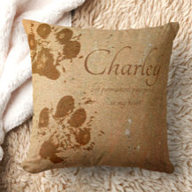 Memorial Pet Tan Muddy Tass avtryck Namn