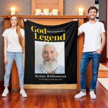 Memorial Photo Blanket in Loving Memory
