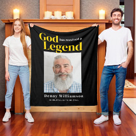 Memorial Photo Blanket in Loving Memory Fleecefilt