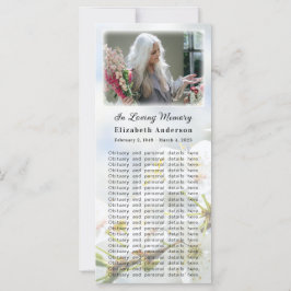 Memorial Photo Card | Springtime i Glory Dikt