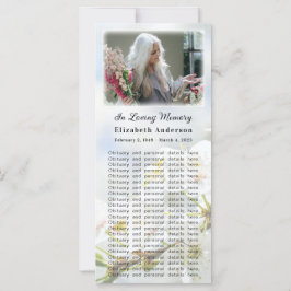 Memorial Photo Card | Springtime i Glory Dikt