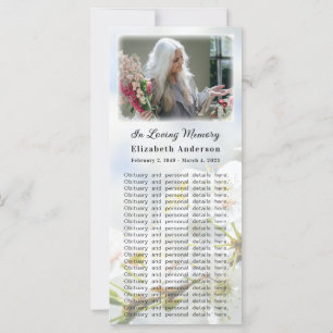 Memorial Photo Card Springtime i Glory Dikt