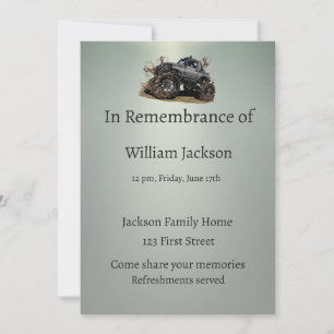 Memorial Photo Firande i Life Inbjudan Lastbil