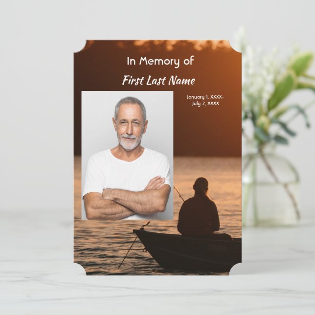 Memorial Photo Firande of Life, Inbjudan (Stående Fram)