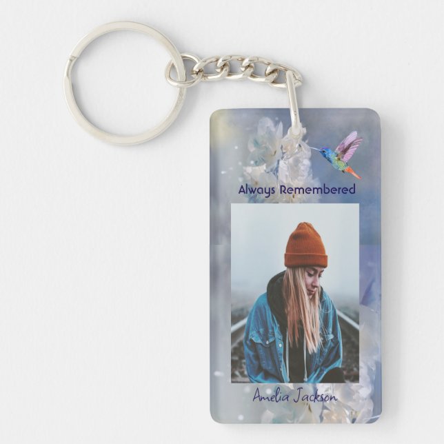 Memorial Photo Firande of Life Keepsaké Nyckelring (Framsidan)