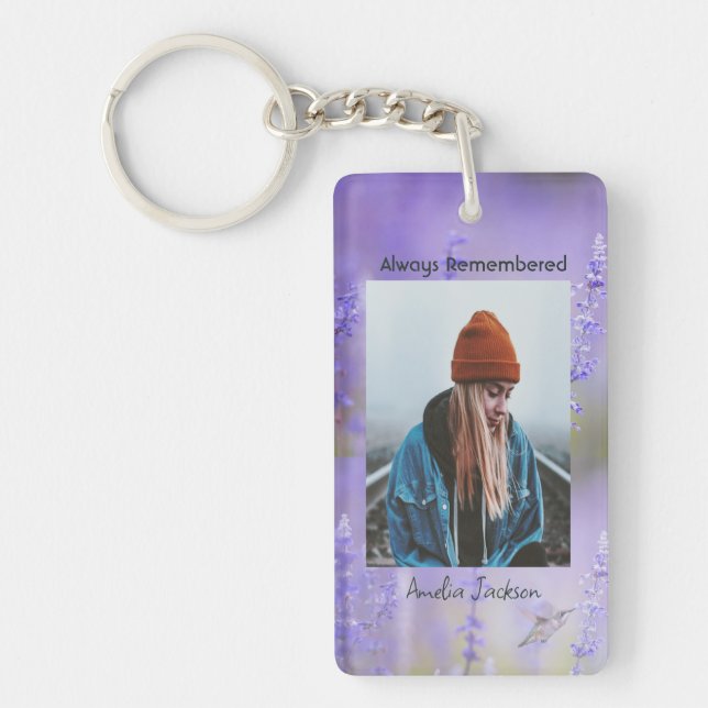 Memorial Photo Firande of Life Keepsaké Nyckelring (Framsidan)