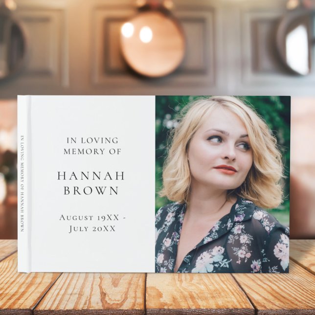 Memorial Photo | I modern Elegant för att hysa min Gästböcker (Skapare uppladdad)