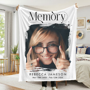 Memorial Photo 'In Loving Memory' Tribute Fleecefilt