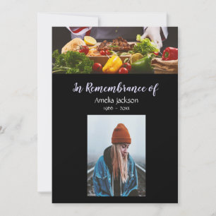 Memorial Photo Inbjudan Cook Chef Kitchen