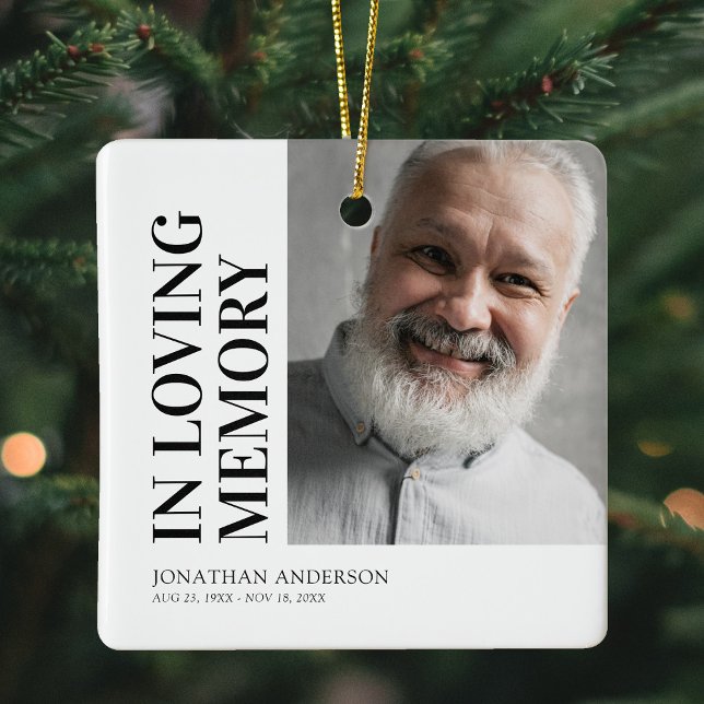 Memorial Photo jul Julgransprydnad Keramik (Skapare uppladdad)