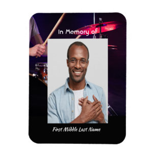 Memorial Photo Keepsak Drummer Drummer Band Magnet
