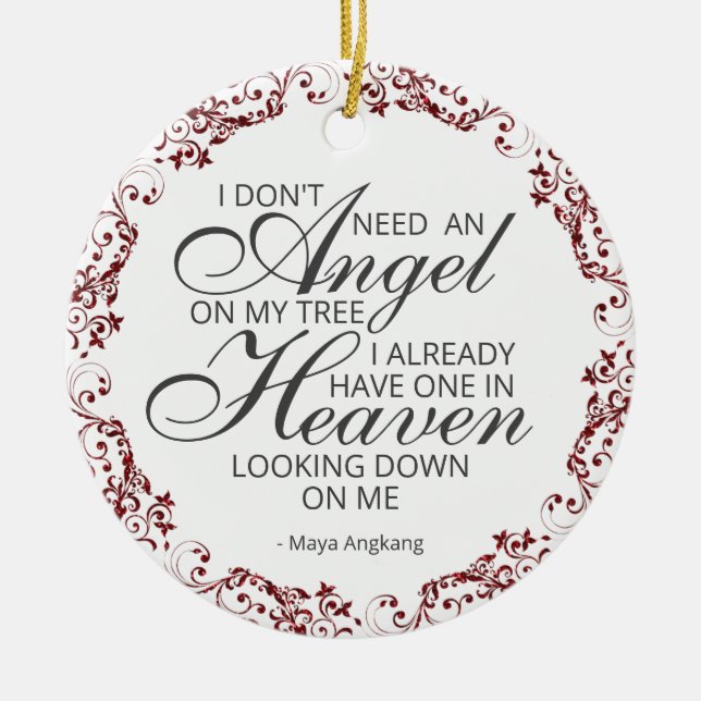 Memorial Photo Ornament (Framsidan)