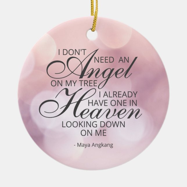 Memorial Photo Ornament (Framsidan)