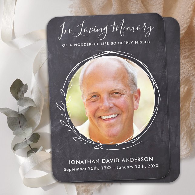 Memorial Photo Sympathy Dikt Funeral Prayer Card (Skapare uppladdad)