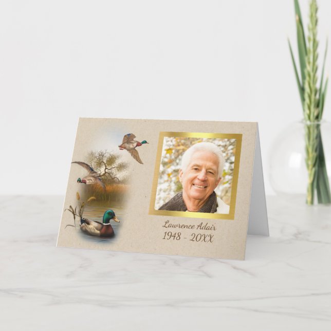 Memorial Photo - tackkort (Framsida)