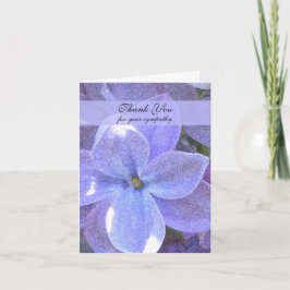 Memorial Photo Tackkort Card - Lilacs
