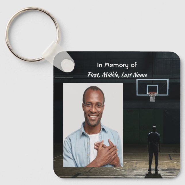  Memorial Pocket Card Basketball Game Nyckelring (Framsida)