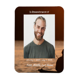 Memorial Pocket Card Fisherman Magnet