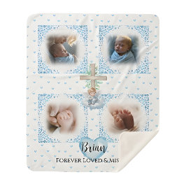 Memorial Pojke Photo Blanket Gift