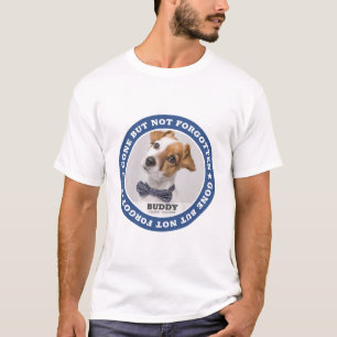 Memorial Quote Modern Pet Photo Sympathy Keepsak T Shirt
