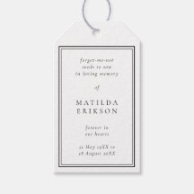 Memorial Seed Packet | Elegantens favoriter