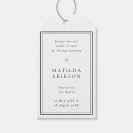 Memorial Seed Packet | Elegantens favoriter Presentetikett