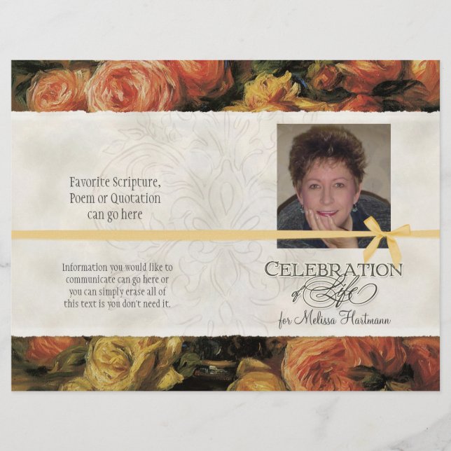 Memorial Service Impressionist Coral Gul ros 2 (Framsida)