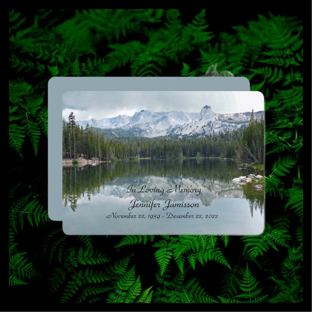 Memorial Service-inbjudan, berg och Sjö Inbjudningar (Skapare uppladdad)