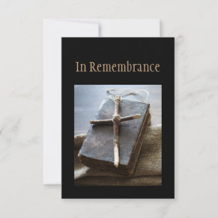 Memorial Service Inbjudan Bible Christian