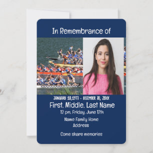 Memorial Service Inbjudan Dragon Boat Rower