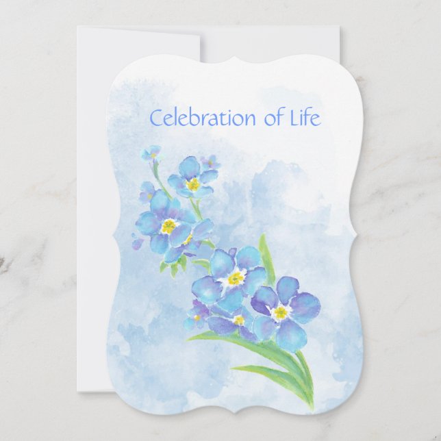 Memorial Service Inbjudan har glömt att jag inte ä (Framsida)