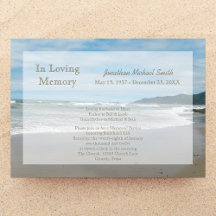 Memorial Service-inbjudan