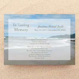 Memorial Service-inbjudan Inbjudningar