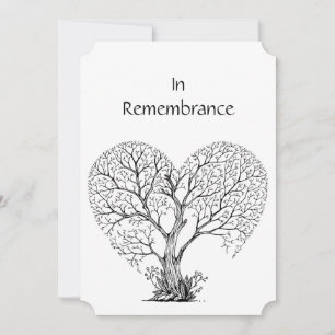 Memorial Service Inbjudan Livets träd