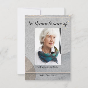 Memorial Service Inbjudan Watercolor Simple Classi