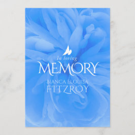 Memorial Service lila ro begravningsprogram Program