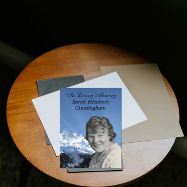 Memorial Service Sol Rays Photo Flat Program (Skapare uppladdad)