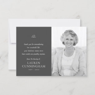 Memorial Simple Minimalist Modern Photo Tack Kort