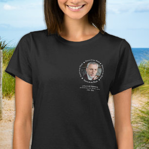 Memorial Simple Photo Personlig Keepsak T Shirt